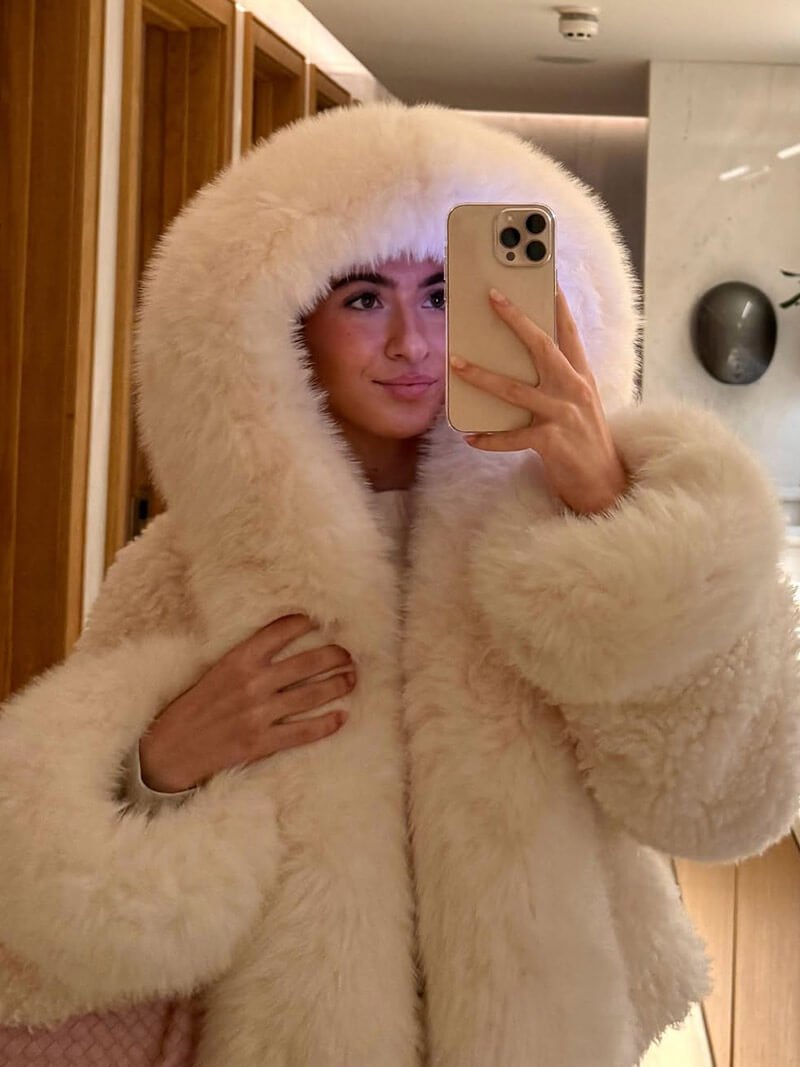 Zeya- Mariel Faux Fur Jacket White S 12