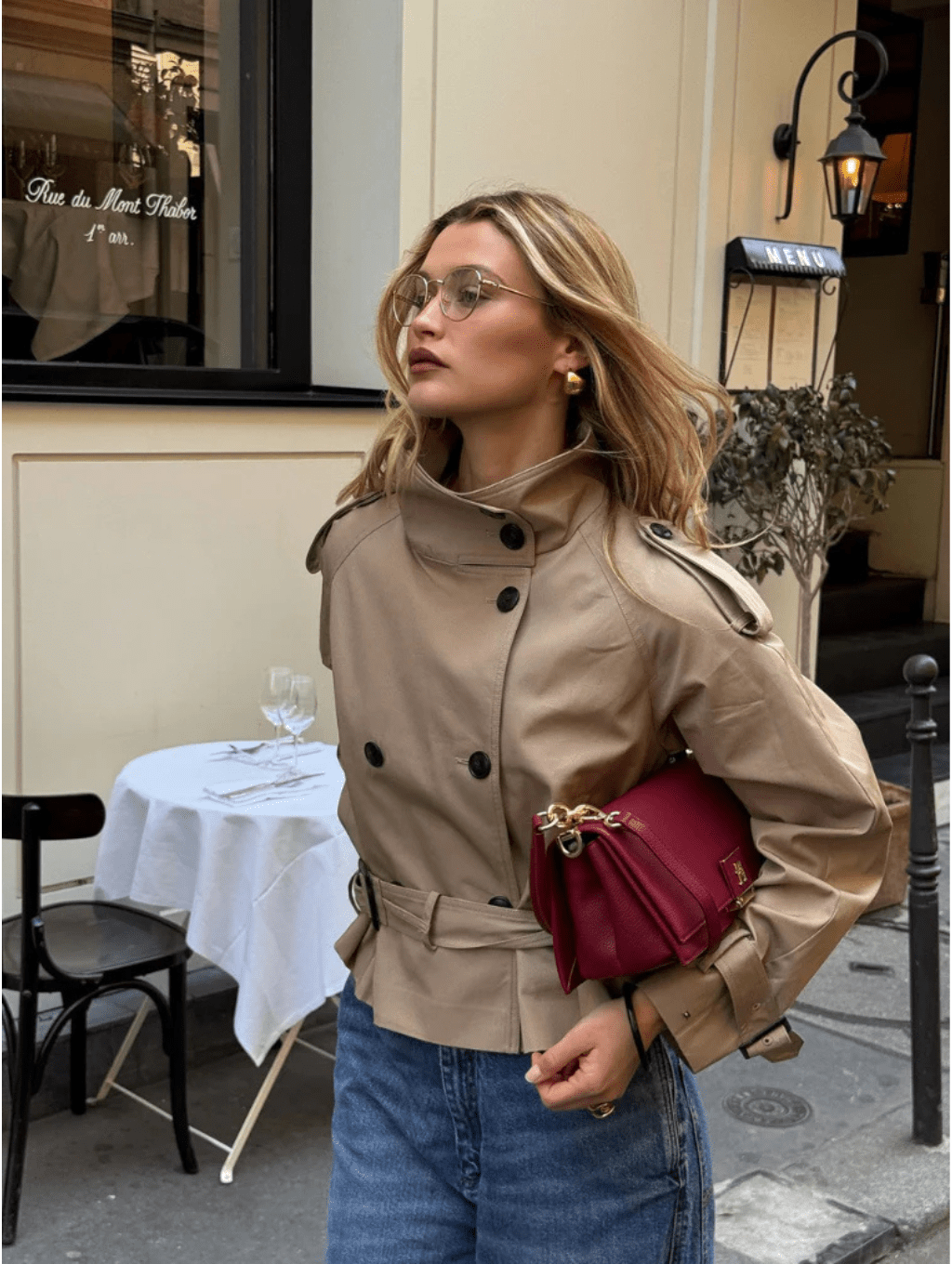 ZEYA - Daphne Cropped Trench Coat