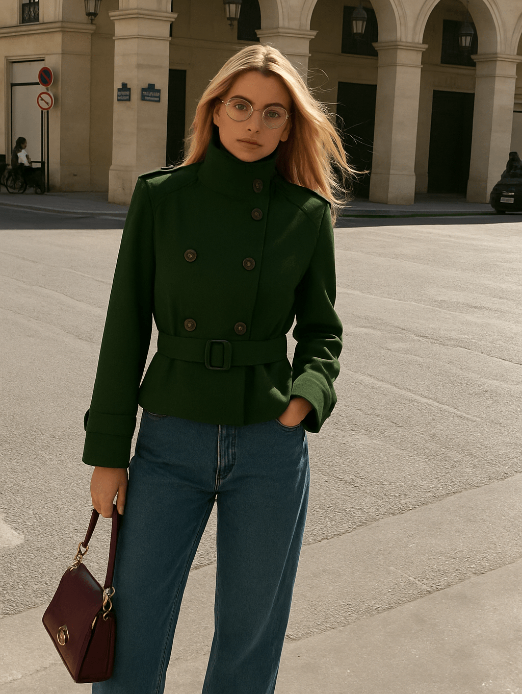 ZEYA - Daphne Cropped Trench Coat