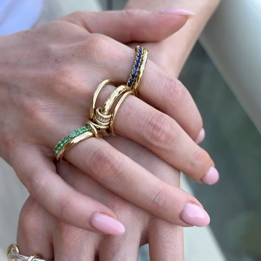 ZEYA - Mathilde Sculpted Stack Ring
