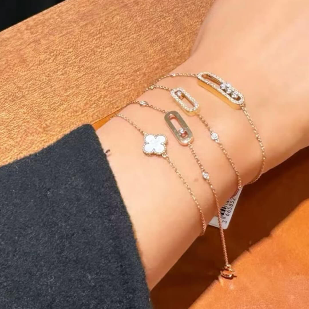 ZEYA - Melissa Triple Zirconia Link Bracelet
