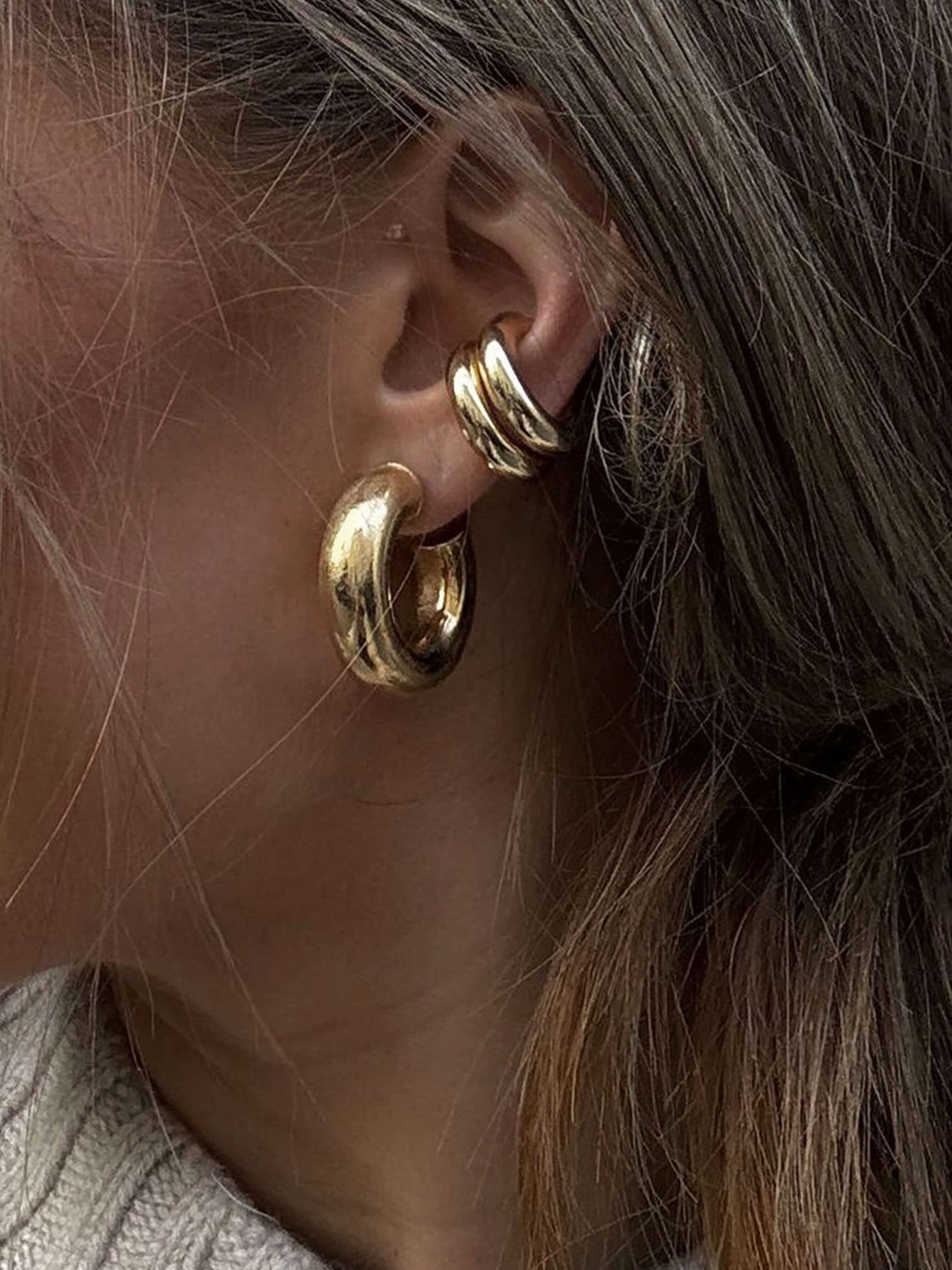 Chunky Hoops Jewelry