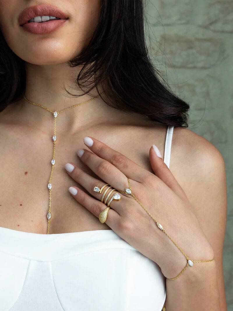 Marquise Hand Chain Jewelry