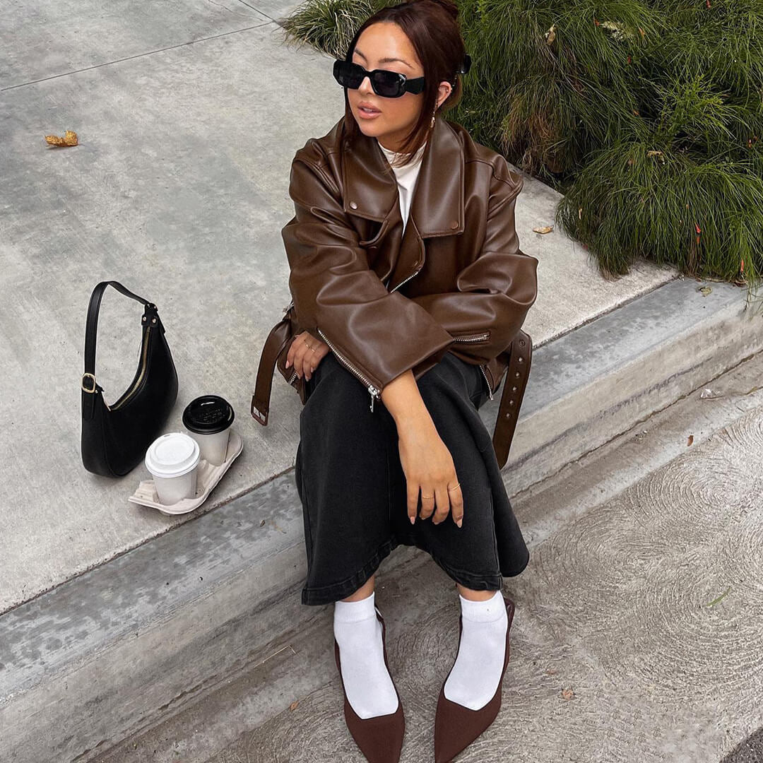 Felicity Vegan Leren Jas