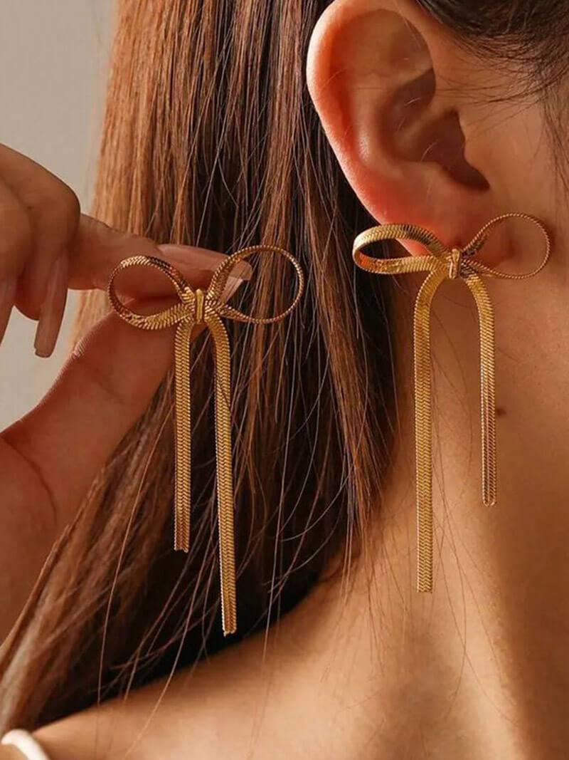 Bow Earrings Jewelry