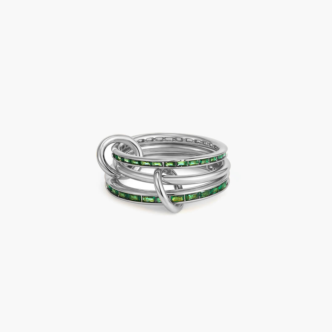 ZEYA - Anais Pavé Emerald Ring