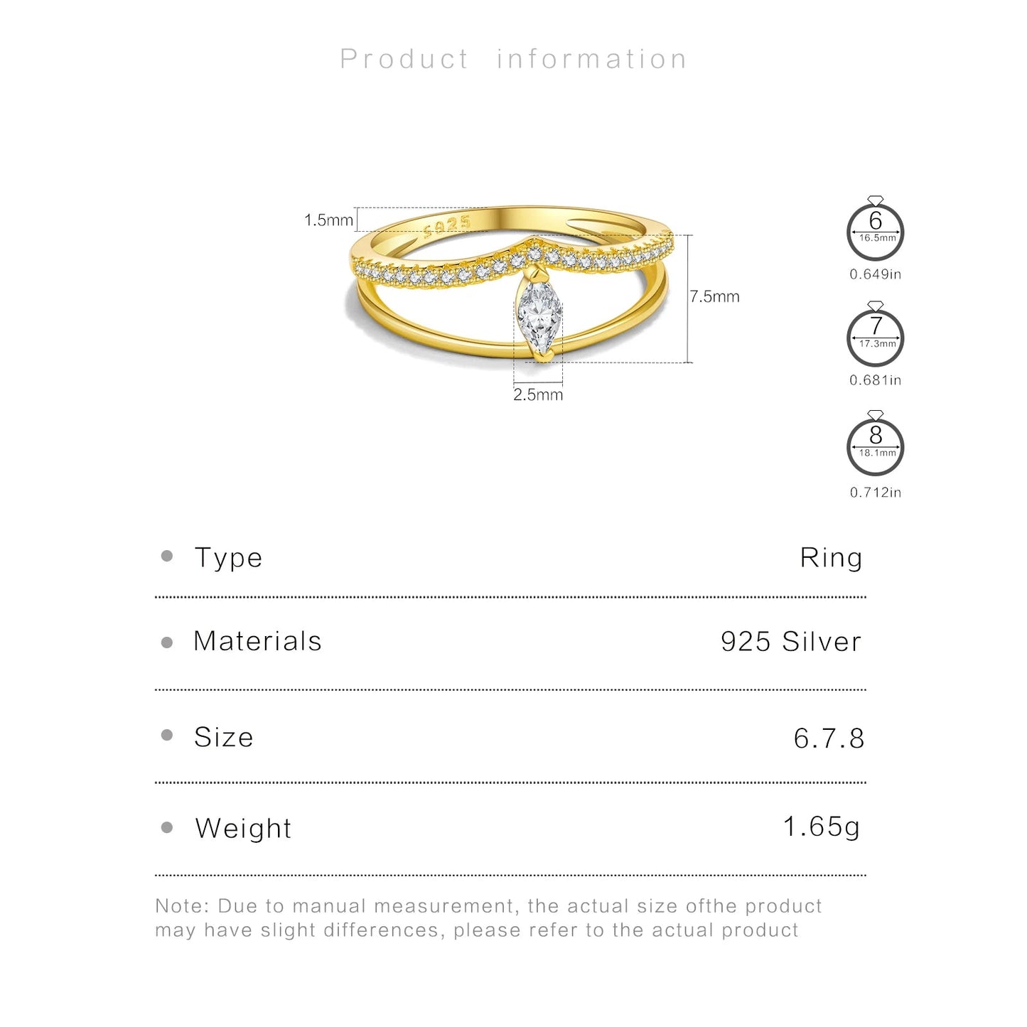 ZEYA - Anika Zirconia Ring