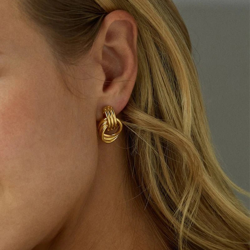 ZEYA - Emily Knot Stud Earrings