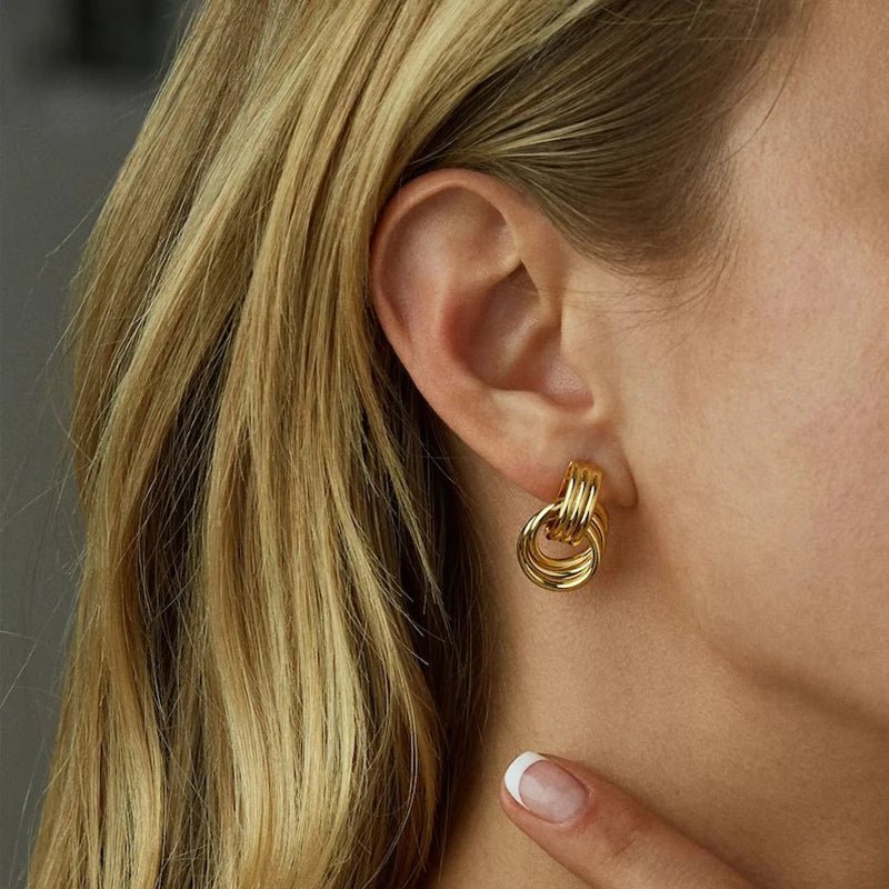 ZEYA - Emily Knot Stud Earrings