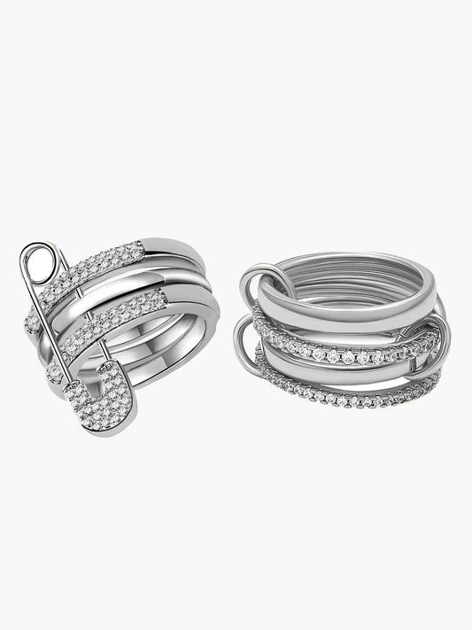 ZEYA - Iconic Ring Bundle Silver