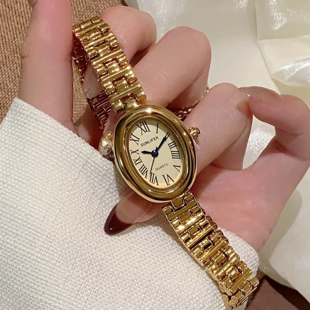 ZEYA - Josephine Oval Watch with Sleek Strap