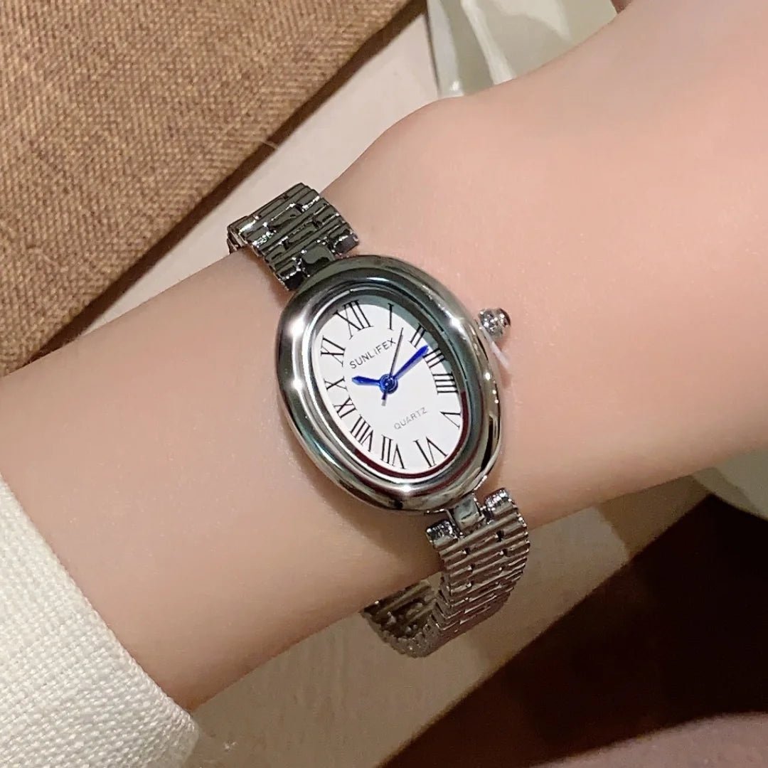 ZEYA - Josephine Oval Watch with Sleek Strap