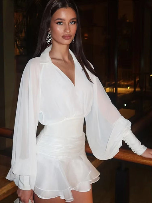 ZEYA - Lillian Chiffon Ruffled Dress