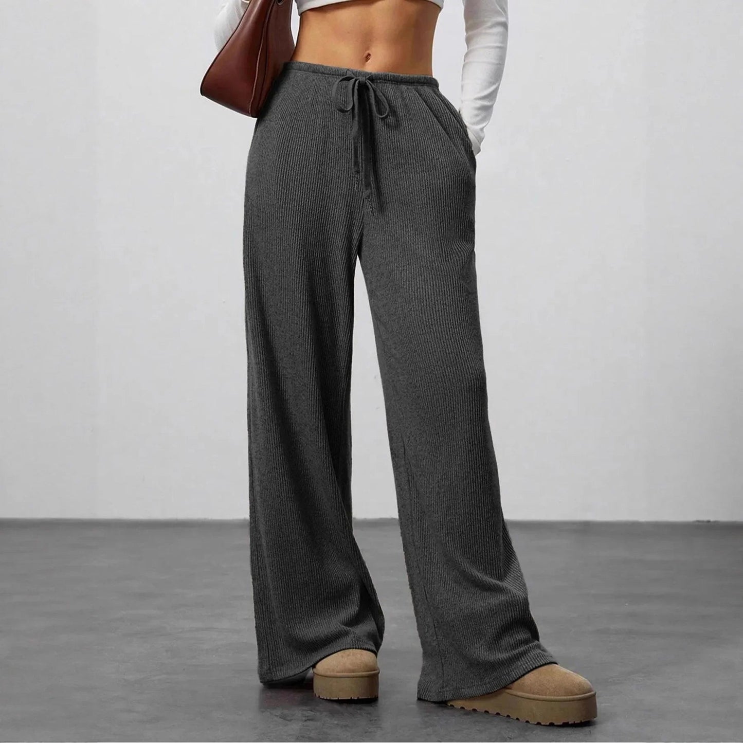 ZEYA - Samantha Wide Leg Knit Pants