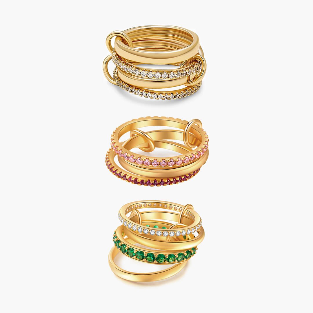 ZEYA - ZEYA Statement Ring Bundle