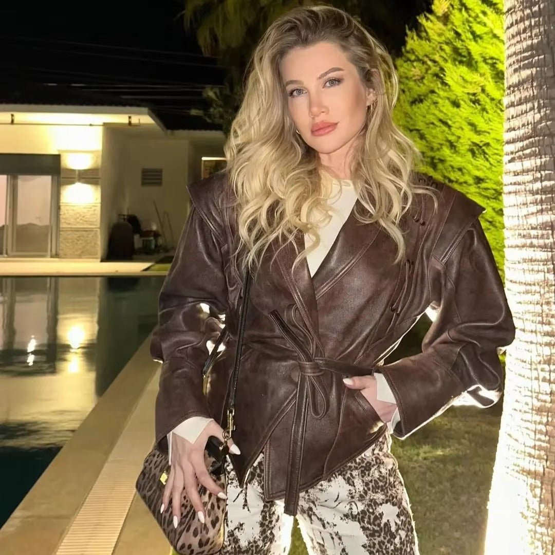 ZEYA - Zora Biker Faux Leather Jacket